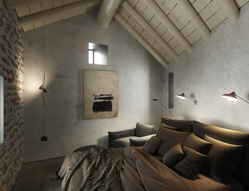 3D visualization of a barn converted in a dwelling in the French Pyrenees
